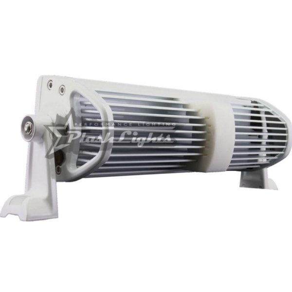 PLASHLIGHT XX Series 300 W 9 to 36 VDC 18900 Lumens Flood Beam 60-LED 30 in Straight Double Row Light Bar, AkzoNobel Marine White Polyester Powder Coated Housing|XX-30-5W-FL