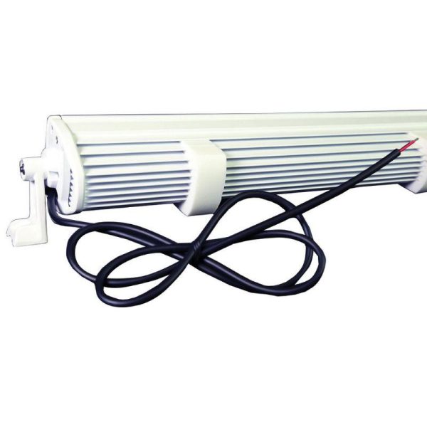 PLASHLIGHT XX Series 300 W 9 to 36 VDC 18900 Lumens Flood Beam 60-LED 30 in Straight Double Row Light Bar, AkzoNobel Marine White Polyester Powder Coated Housing|XX-30-5W-FL