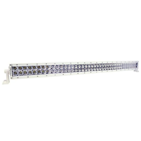 PLASHLIGHTS 40" XX-Series LED Light Bar - 5W - Curved - White Housing | XX-40-5W-WHT-R