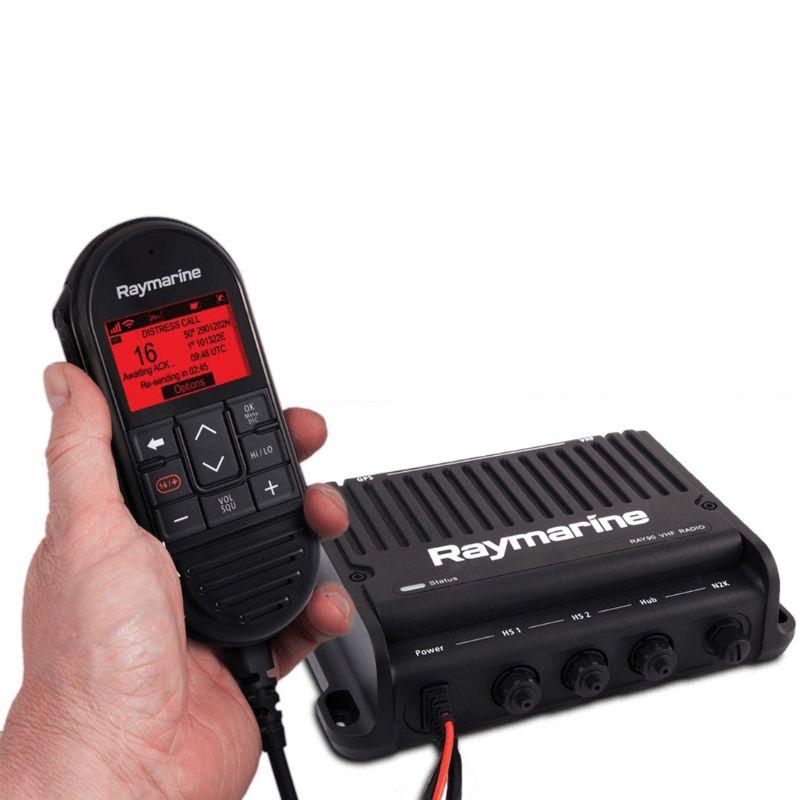 RAYMARINE Ray91 25 W LCD Modular VHF Black Box with AIS Receiver|E70493