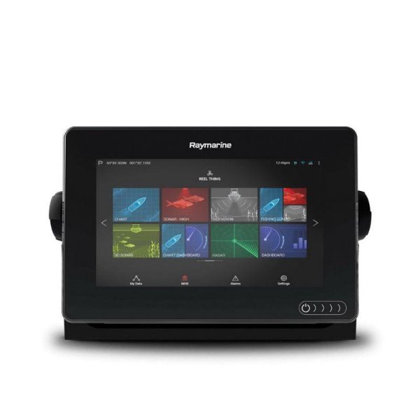 RAYMARINE Axiom 7 7 in WVGA Multi-Touch Optically Bonded LCD Multi-Function Display with Integrated DownVision, 600 W Sonar with CPT-100DVS + NAG Charts|E70364-02-NAG