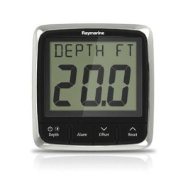 RAYMARINE i50 Digital LCD 12 VDC Front Mount Depth Pack with P319 Depth Through Hull Transducer|E70148