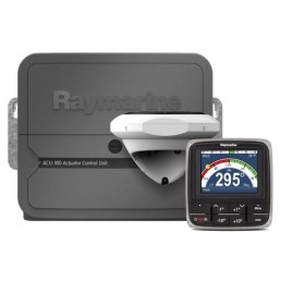 RAYMARINE Evolution 300 3.5 in 16-Bit TFT LCD Drip-Resistant No Drive Solenoid Autopilot with P70R Control Head and ACU-300|T70160