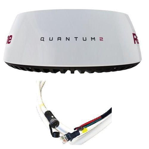 RAYMARINE Quantum 2 Q24D 12/24 VDC 20 W (Peak) 24 rpm 4.9 deg Horizontal 20 deg Vertical Antenna Advanced Doppler Wireless Chirp Radar with 15 m Power/Data Cables|T70417