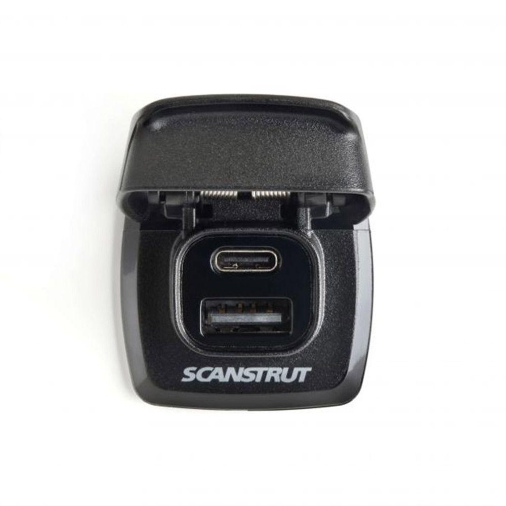 SCANSTRUT Flip Pro Fast Charge Dual USB Socket | SC-USB-F1