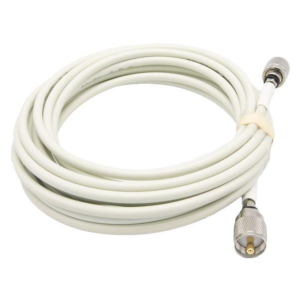 SHAKESPEARE 20’ cable kit for Phase III VHF/AIS antenna. 2 screw-on PL-259s & RG-8X cable w/ FME mini-ends | PIII-20-ER