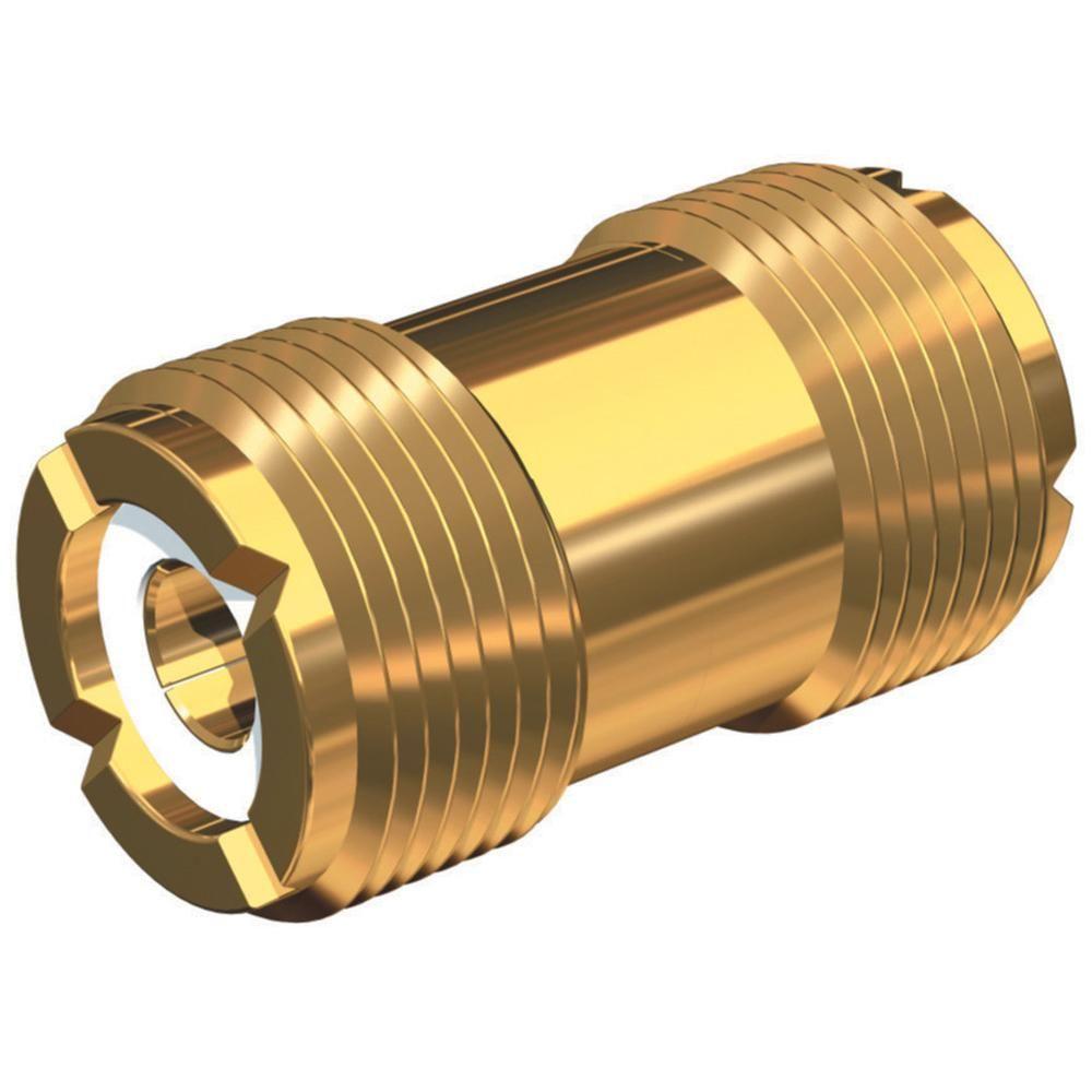 SHAKESPEARE Gold-plated barrel connector for PL-259 ended cables | PL-258-G