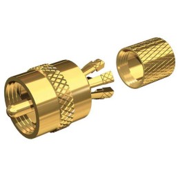 SHAKESPEARE Gold-plated Centerpin® PL-259 connector for RG-8X or RG-58/AU cables | PL-259-CP-G