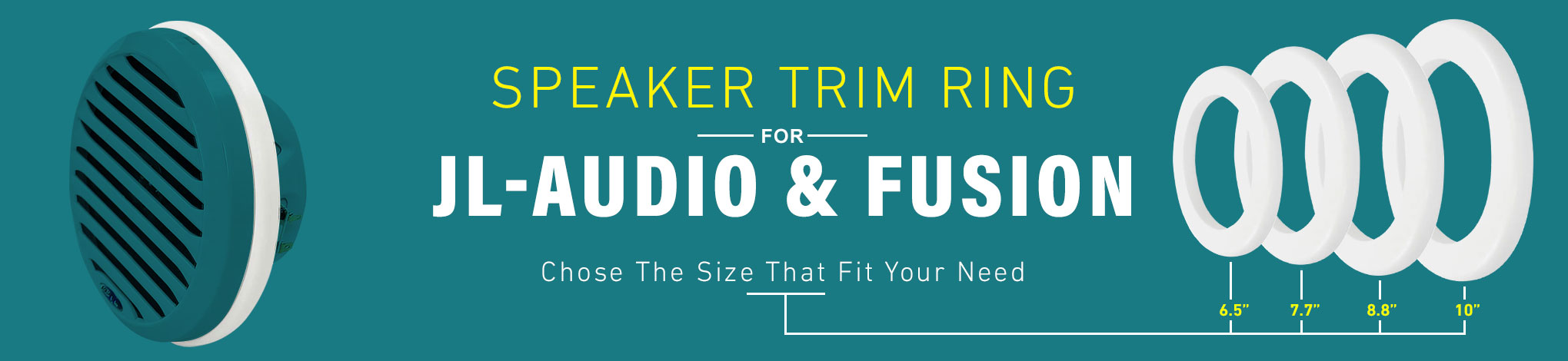 speaker trim ring for jl audio and fusion