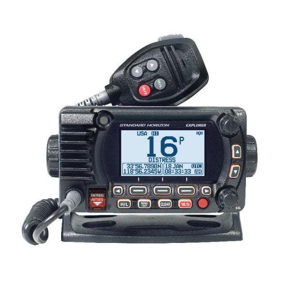 STANDARD HORIZON EXPLORER BLACK 25W Fixed Mount VHF/GPS radio RAM MIC