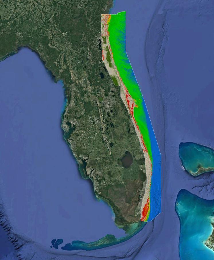 StrikeLines 3D Florida East Coast Beach Reefs RAYMARINE | SL3DECBRRAY