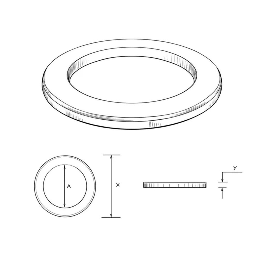 7 7″ Speaker Trim Ring 7 7″ X 5″ Thick White Trimring7 7x 5 Ced Marine