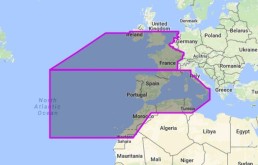 FURUNOC-MM3-VEW-010 Map MegaWide Chart - West European Coasts and West Mediterranean | MM3-VEW-010