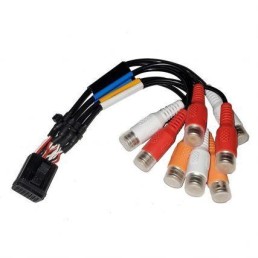 FUSION Zone 1 and 2/B Port-RCA Wire Harness for MS-RA670, MS-RA770 Marine Stereos | 010-12812-01