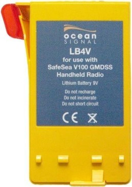 OCEAN SIGNAL, LB4V VHF Replacement Lithium Battery Pack for V100 | LB4V
