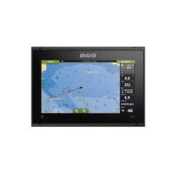 B&G Vulcan-9 9 in TFT Wide Preloaded Basemap Touchscreen LCD Sailing Chartplotter without Transducer, White/Red|000-13214-001