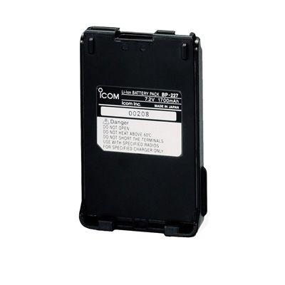 ICOM 1700 mAh 7.4 V Lithium-Ion Battery Pack for IC-V85, IC-F50, IC-F60, IC-M88 Radios|BP-227