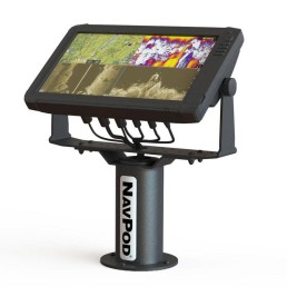 NAVPOD Pedestal Mount Pre-Drilled Mounting Pedestal and Mounting Plate adds swivel to most 10