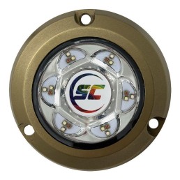 SHADOW-CASTER SC2 - 24 W 3 BZ surface mnt undw lights, Dual or single color 3k Lums Color Changing | SC2-CC-BZSM