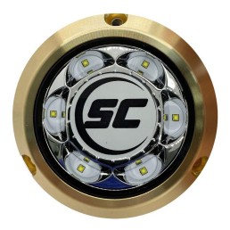 SHADOW-CASTER SC3 24 W LED. 3.4” BZ. In single, 2 & full-color, 3k Lums BLU/WHT | SC3-GW-BZSM