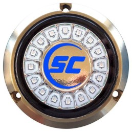 SHADOW-CASTER SCR 16 S color , BZ, Boros scratch-resist lens & a 10' submrsble cbl Ultra BLU | SCR-16-UB-BZ-10