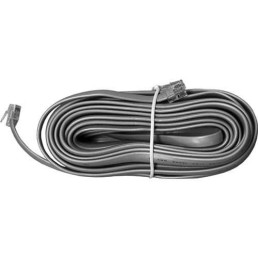 XANTREX REMOTE CABLE - 25' TEL-CORD MODULAR 26AWG 6-CNDCT FLAT CROSSWIRED SILVER UL | 31-6257-00