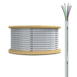 DS18 18-GA LED RGB and 16-GA Speaker Wires Marine Grade Tinned 100% Copper OFC -100 Feet | MOFC16/18GA-100SWRGB