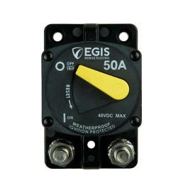 EGIS MOBILE ELECTRIC Circuit Breaker, 87 Series, 50 A, Surface Mount, Retail Pack | 4704-050