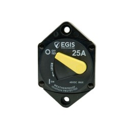 EGIS MOBILE ELECTRIC Circuit Breaker, 87 Series, 25 A, Panel Mount, Retail Pack | 4707-025