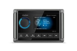 CLARION NMEA 2000 Marine Source Unit (IP66 rated) with 3-inch (76 mm) Full-Color LCD Display.Features: Global AM/FM Tuner, NOAA Weather Radio, SiriusXM-Ready, Bluetooth 5.0, USB 2.0 (2.1A charging), A