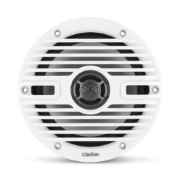 CLARION 6.5-inch Coaxial Marine Speakers, 30W RMS power handling, 1/2-inch (13 mm) polymer dome tweeter *Includes White & Black Classic Grilles | 92609