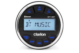 CLARION Digital Media Receiver. Installs into 3-inch Marine Gauge Hole. Features: AM/FM/WB, Bluetooth, USB, Aux Input Water Resistant (IPX5 front, IPX3 rear) | 92710