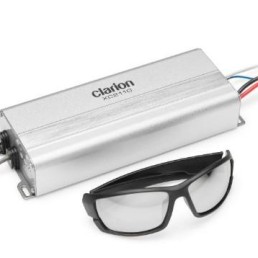 CLARION Compact Mono Subwoofer Amplifier - Rated Power (1% THD+N, 14.4V): 200W x 1 @ 4 ohms / 300W x 1 @ 2 ohms - Features: variable Low-Pass Filter and variable Bass Boost | 92762