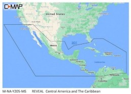 C-MAP REVEAL CENTRAL AMERICA AND CARIBBEAN | M-NA-Y205-MS