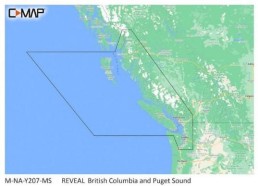 C-MAP REVEAL BRITISH COLUMBIA AND PUGET SOUND | M-NA-Y207-MS