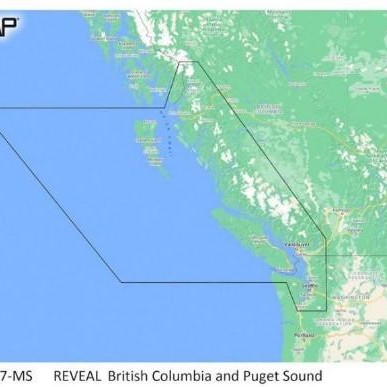 C-MAP REVEAL BRITISH COLUMBIA AND PUGET SOUND | M-NA-Y207-MS