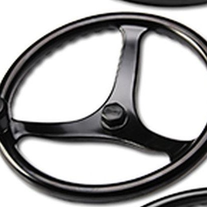 EDSON Power Wheel, Black, w/Black Nut & Black Knob