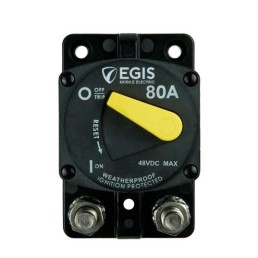 EGIS MOBILE ELECTRIC Circuit Breaker, 87 Series, 80 A, Surface Mount, Retail Pack | 4704-080