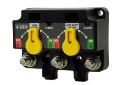 EGIS MOBILE ELECTRIC Dual XD Series - 2X Flex Relay/Auto Relay/LVD w/Knobs - Tinned Wires, bulk | 8720-1110B