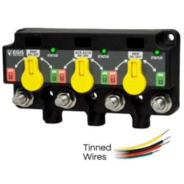 EGIS MOBILE ELECTRIC Triple XD Series - 3X Flex Relay/ACR/LVD w/Knobs - Tinned Wires, bulk | 8730-1111B