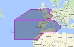 FURUNOC-MM3-VEW-010 Map MegaWide Chart - West European Coasts and West Mediterranean | MM3-VEW-010