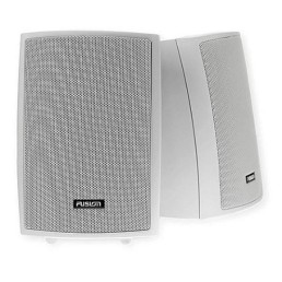 FUSION MS-OS420 4 in 100 W 4 Ohm 2-Way Pair Marine Box Speaker, White | MS-OS420