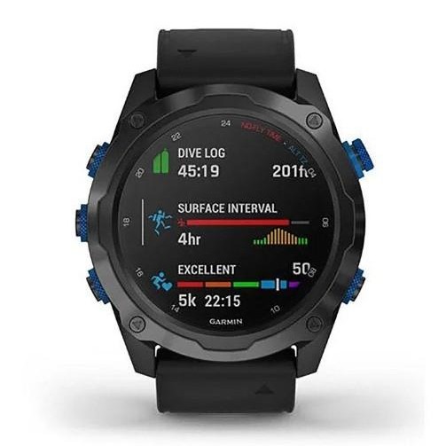 GARMIN Descent Mk2i, Titanium Carbon Gray DLC with Black Band Smart Watch | 010-02132-01