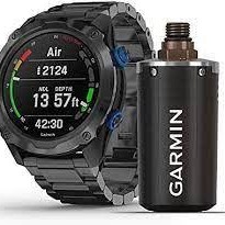 GARMIN Descent Mk2i Bundle, Titanium Carbon Gray DLC with DLC Titanium Band Smart Watch | 010-02132-02