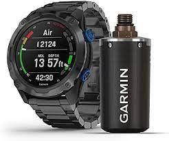 GARMIN Descent Mk2i Bundle, Titanium Carbon Gray DLC with DLC Titanium Band Smart Watch | 010-02132-02