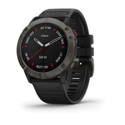 GARMIN fēnix 6X Sapphire, Carbon Gray DLC with Black Band | 010-02157-10 *Special Order Item