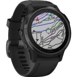 GARMIN fenix 6S Pro, Black with Black Band Smart Watch | 010-02159-13