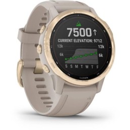 GARMIN fēnix 6S - Pro Solar Edition, Light Gold with Light Sand Band | 010-02409-10 *Special Order Item