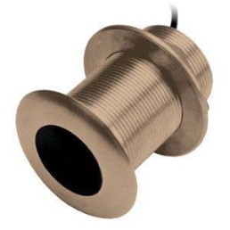 GARMIN B619 Bronze 30 ft Cable 8-Pin 12 deg Tilt Depth/Temperature Through-Hull Mount Transducer, 77/200 kHz | 010-10217-21