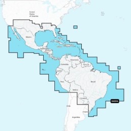 NVSA004L Garmin Navionics Vision+Mexico, Caribbean to Brazil - Inland and Coastal Marine Charts | 010-C1285-20